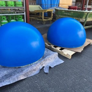 Halbe Weltkugeln
